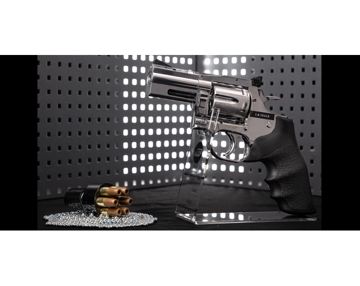 Revolver Dan Wesson 715, 2,5" Silver - 4,5 mm Co2 Bbs Acero