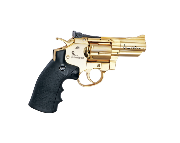 Revolver Dan Wesson Edición Especial 2,5" Gold - 4,5 mm Co2 Bbs Acero