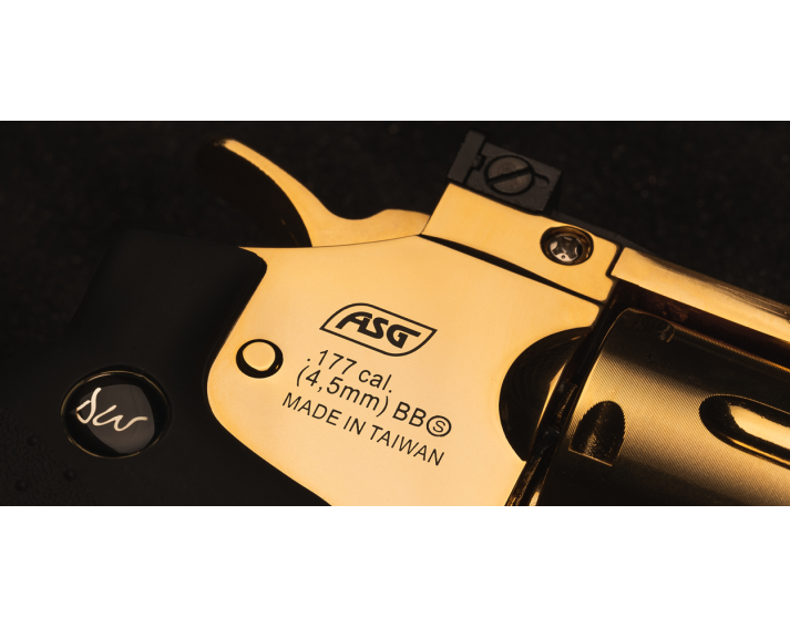 Revolver Dan Wesson Edición Especial 2,5" Gold - 4,5 mm Co2 Bbs Acero