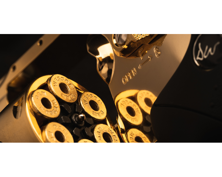 Revolver Dan Wesson Edición Especial 2,5" Gold - 4,5 mm Co2 Bbs Acero
