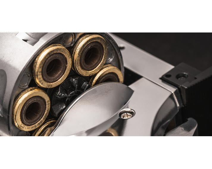 Revolver Dan Wesson 715, 4" Silver - 4,5 mm Co2 Balines