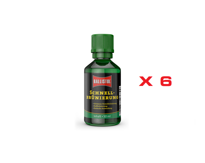 Ballistol Klever Quickbrowning - Pavonador 50 ml en caja de 6 uds.