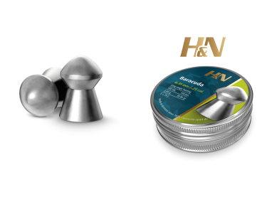 Balines H&N Barracuda cal. 6,35 mm. Lata 150 uds. de 2,00 g. 2