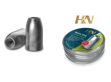 Balines H&N Slug HP HEAVY cal. 6'35 mm /.250" - Lata de 100 balines de 2'98 g. 2