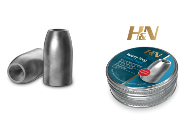 Balines H&N Slug HP HEAVY cal. 5'53 mm /.218" - Lata de 120 balines de 2'59 g. 2