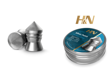 Balines H&N Silver Point cal. 5,50 mm. Lata de 200 uds. de 1,11 g. 2