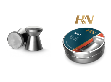 Balines H&N Sport cal. 4,50 mm. Lata de 500 uds. de 0,53 g. 2