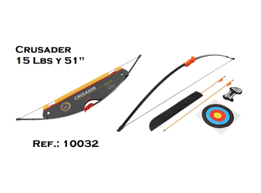 Arco Infantil recurvado Jelly / Crusader - Kit. 15 Lbs. y 51". 2