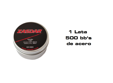 Steel  Bbs 4,5 mm. Zasdar lata 500 u.