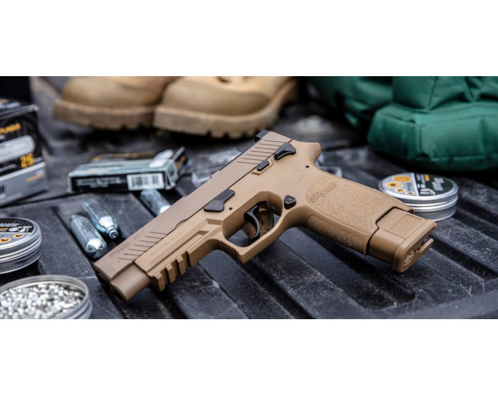 Pistola Sig Sauer M17 ASP Coyote CO2 - 4,5 mm Balines / Bbs Acero - Blowback