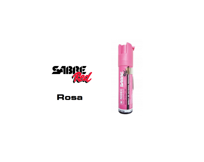 Spray Defensa Sabre Red Rosa con chorro balistico (Venta Exclusiva Armerias)