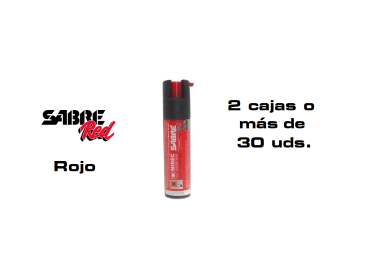 Spray Defensa Sabre Red chorro balistico (Venta Exclusiva Armerias). Para 2 cajas o más.