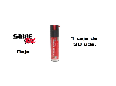 Spray Defensa Sabre Red chorro balistico (Venta Exclusiva Armerias) - 1 caja de 30 unidades