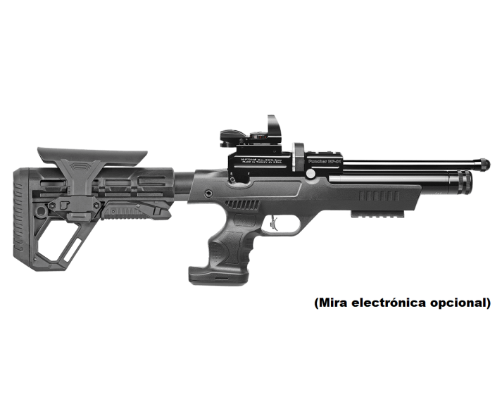 Pistola PCP KRAL Puncher NP-01 cal. 4,50 mm - 20 Julios. Con regulador incluido + manómetro.