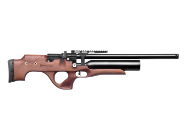 Carabina PCP KRAL Puncher Knight Madera cal. 4,50 y 5,50 mm (2 cañones). Con regulador y 24 J.