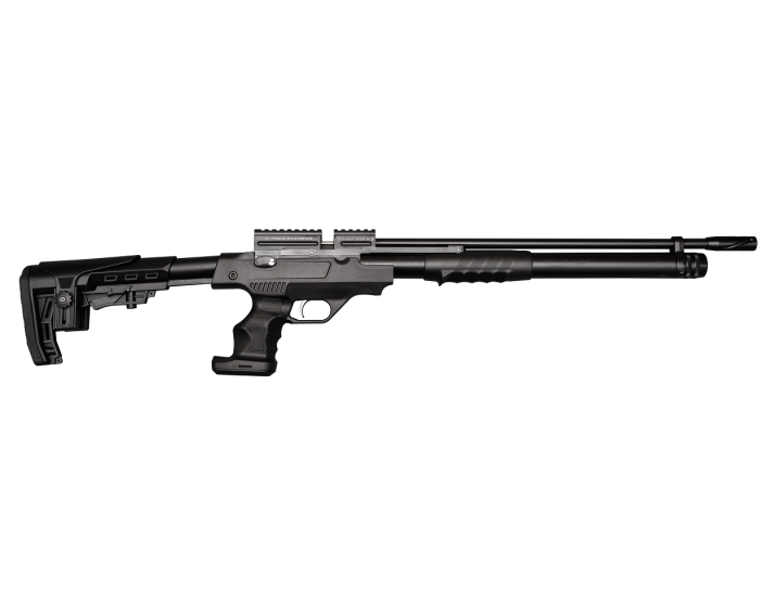 Carabina PCP KRAL Puncher Rambo Pump Action Negro. Cal. 4,50 mm - 24 Julios