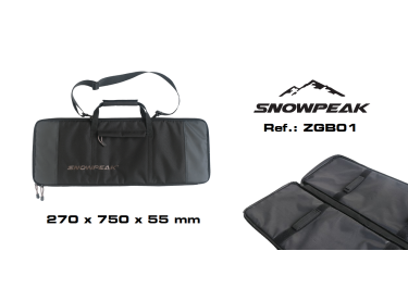 Funda textil en cordura Snowpeak - Zasdar. 750 x 250 mm.