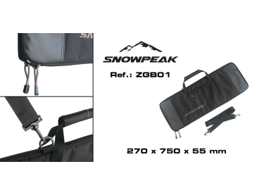 Funda textil en cordura Snowpeak - Zasdar. 750 x 250 mm. 2