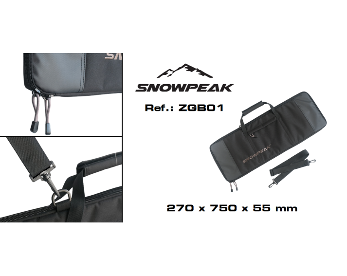Funda textil en cordura Snowpeak - Zasdar. 750 x 250 mm.