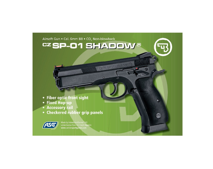 Pistola CZ SP-01 SHADOW - 6 mm Co2