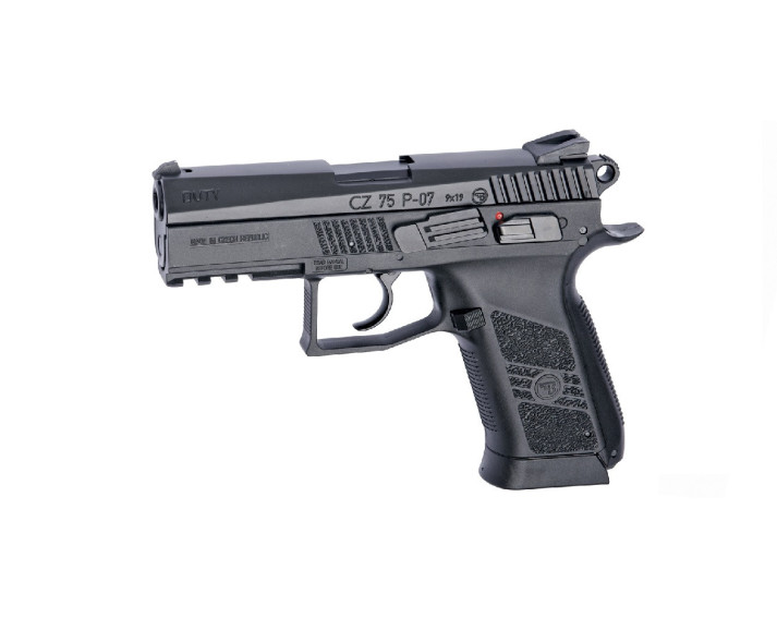 Pistola CZ75 P-07 Duty Negra blowback corredera metalica - 6 mm Co2