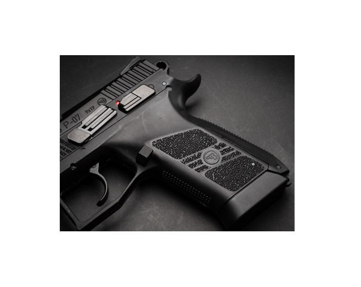 Pistola CZ75 P-07 Duty Negra corredera metalica - 6 mm Co2