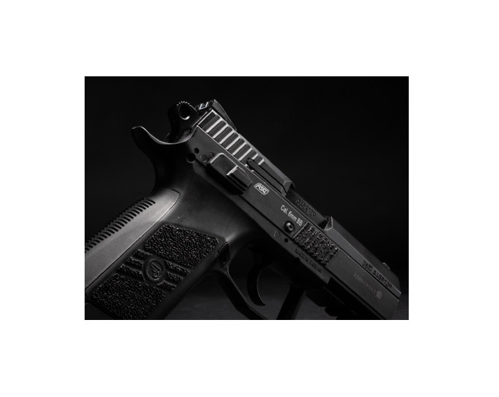 Pistola CZ75 P-07 Duty Negra corredera metalica - 6 mm Co2