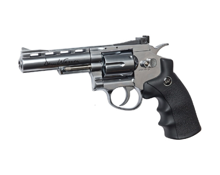 Revolver Dan Wesson 4" Silver duotone - 6 mm Co2