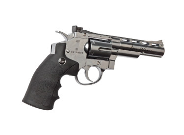 Revolver Dan Wesson 4" Silver duotone - 6 mm Co2