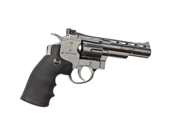 Revolver Dan Wesson 4" Silver duotone - 6 mm Co2