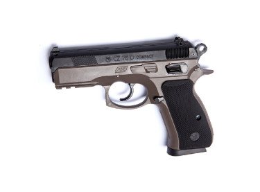 Pistola CZ 75D Compact FDE Duotone - 6 mm muelle