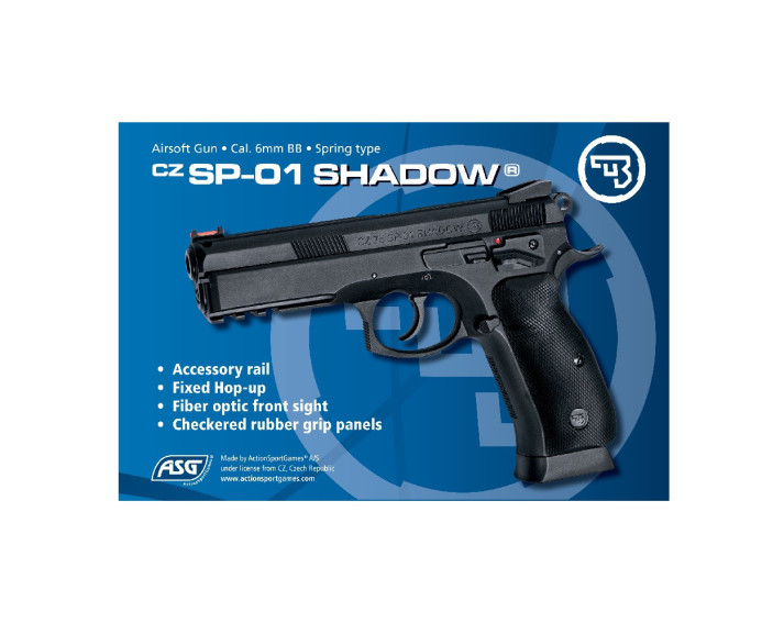 Pistola CZ SP-01 SHADOW - 6 mm muelle