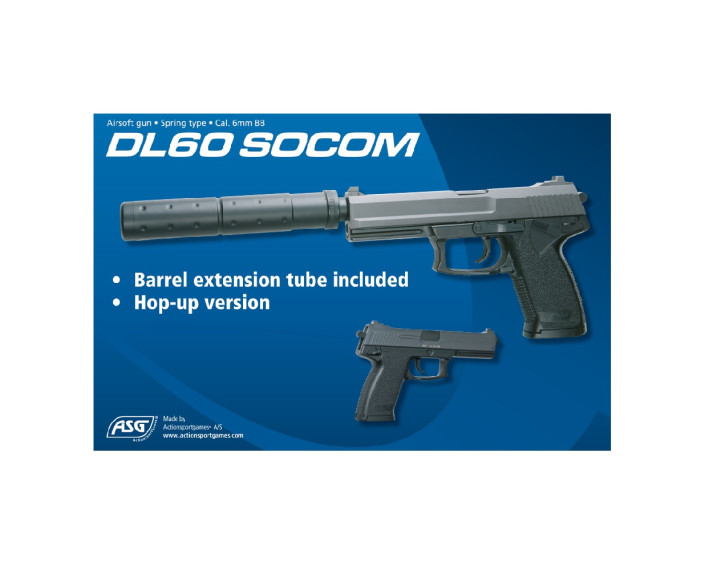 Pistola DL 60 Socom Duotone - 6 mm muelle