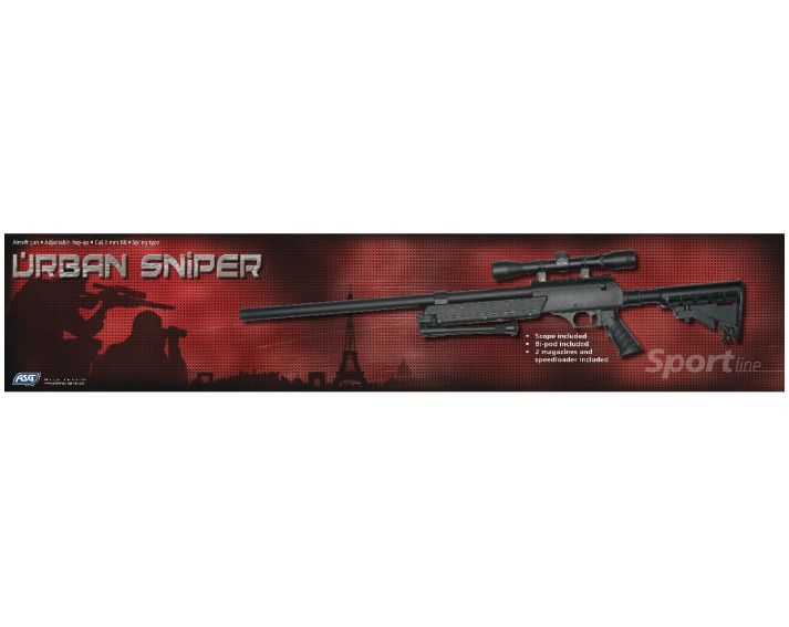 Fusil sniper Urban ASG SportLine - 6 mm muelle