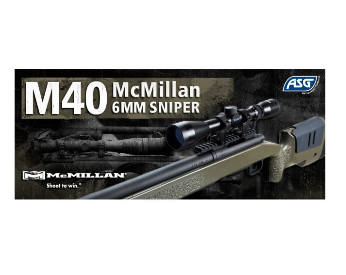 Rifle M40A3 Sniper Airsoft ASG McMillan ODC Proline VFC - 6 mm Muelle