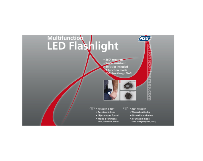 Linterna ASG LED multifuncion 3W