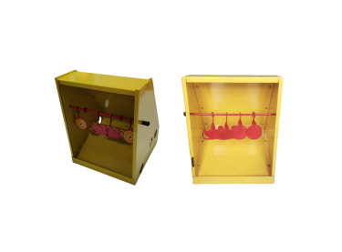 Cazabalines amarillo de péndulos Snowpeak - Zasdar. 4 péndulos color rojo.