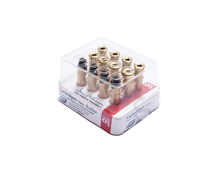 Cartuchos Dan Wesson para Balines - 4,5 mm Co2 Caja 12 unid. Compatible con DW 1 gen. DW 715