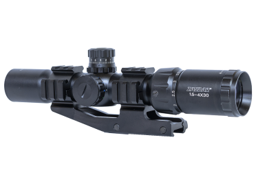 Visor táctico Zasdar 1,5-4x30 mm. Retícula Mildot RGB  iluminada.