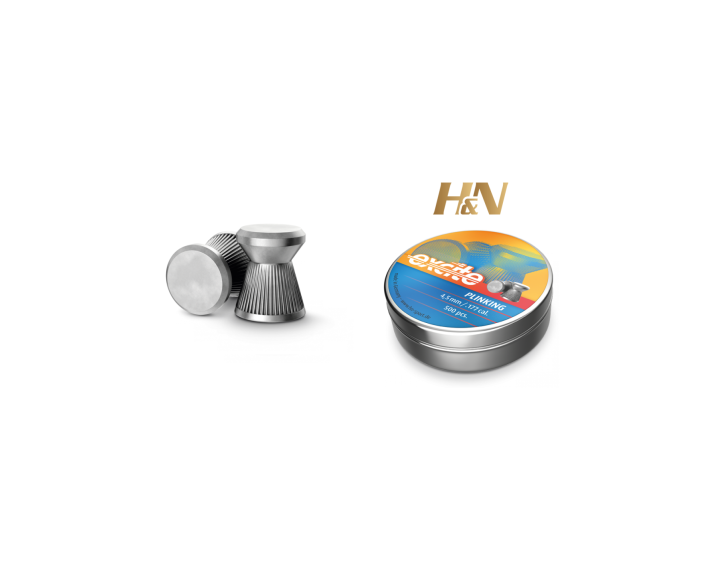 Balines H&N Excite Plinking cal. 4,50 mm. Lata 500 uds. de 0,47 g.