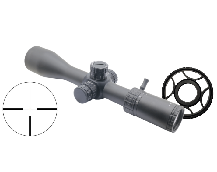 Visor Zasdar 2,5-15x56 mm SF. Retícula tipo 4 con punto central iluminado.