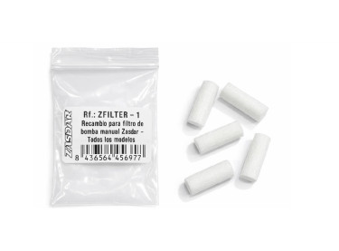 Recambio para filtro de bomba manual Zasdar - Todos los modelos.