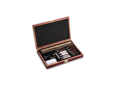 Kit de Limpieza Zasdar para armas varios calibres estuche madera.