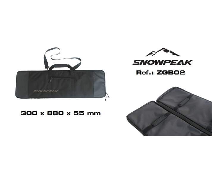 Funda textil en cordura Snowpeak - Zasdar. 880 x 300 mm.