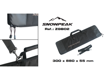 Funda textil en cordura Snowpeak - Zasdar. 880 x 300 mm. 2