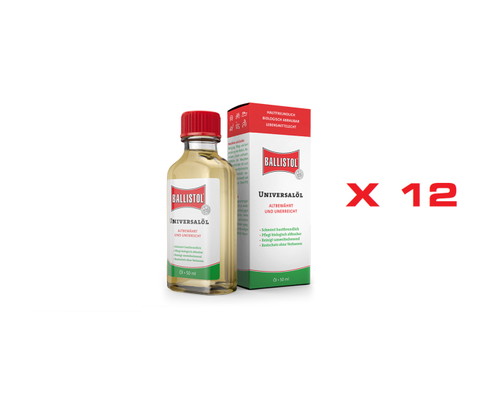 Aceite Ballistol 50 ml en caja de 12 uds.