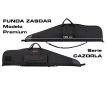 Funda textil Zasdar arma larga modelo Premium color negro. CAZORLA 126 cm.