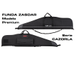 Funda textil Zasdar arma larga modelo Premium color negro. CAZORLA 134 cm.