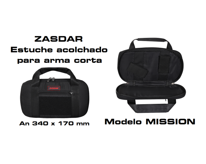 Funda / Estuche acolchado Zasdar. Pequeño An340 x H170 mm. MISSION.