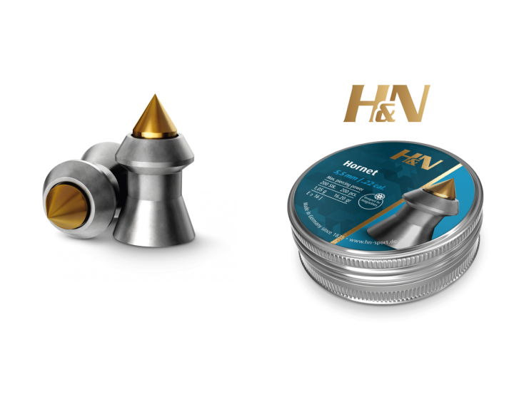 Balines H&N Hornet cal. 5,50 mm. Lata 200 uds. de 1,18 g.